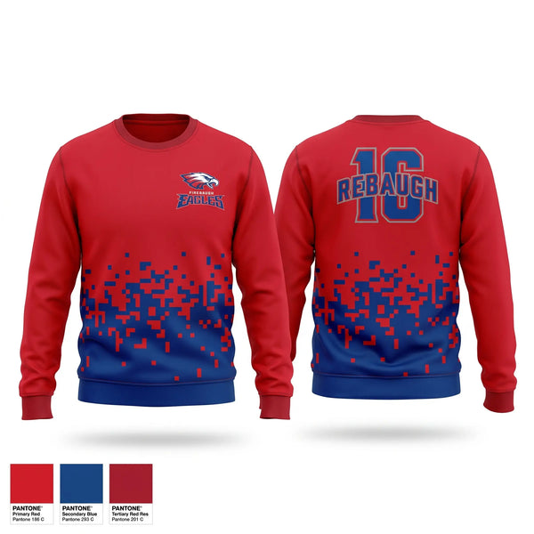 Crew Neck Sweatshirt, Firebaugh eagles, Softball, Teamtime, Team time, sublimation, custom sports apparel, team uniforms, spirit wear, spiritwear, sports uniforms, custom shirts, team store, custom team store, fundraiser sports, apparel fundraiser
