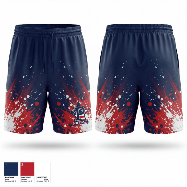Athletic Shorts With Pockets, Central Illinois Patriots, Softball, Teamtime, Team time, sublimation, custom sports apparel, team uniforms, spirit wear, spiritwear, sports uniforms, custom shirts, team store, custom team store, fundraiser sports, apparel fundraiser