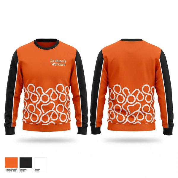 Crew Neck Sweatshirt, La Puente Warriors, , Teamtime, Team time, sublimation, custom sports apparel, team uniforms, spirit wear, spiritwear, sports uniforms, custom shirts, team store, custom team store, fundraiser sports, apparel fundraiser