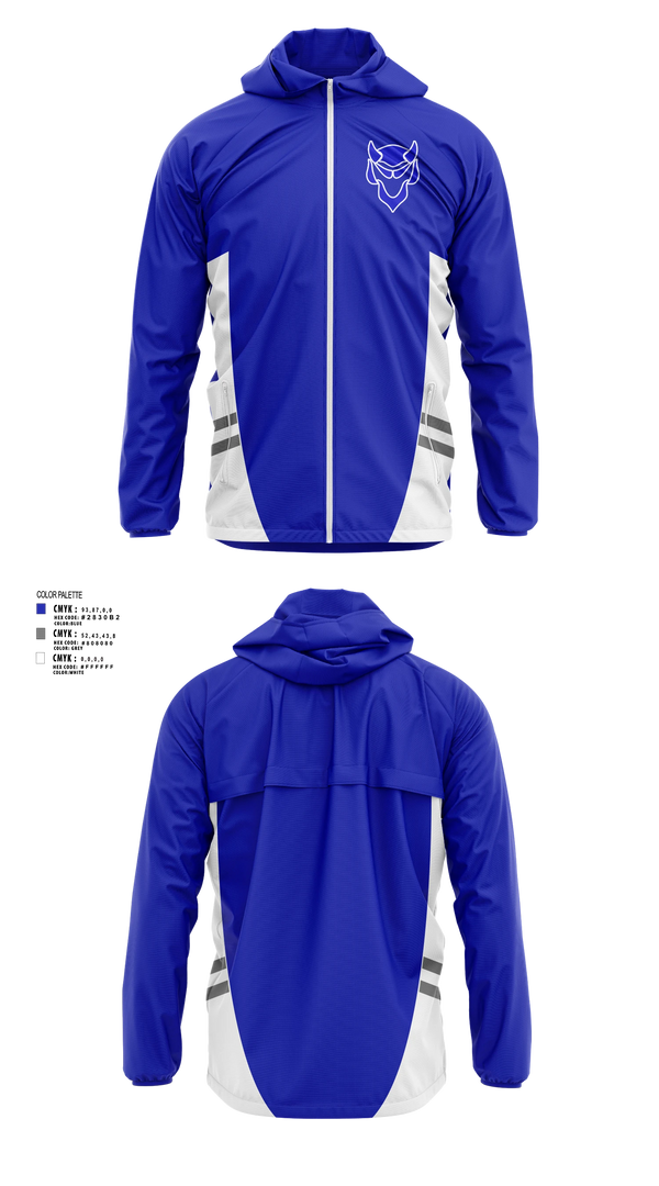 Windbreaker, Blue Devils, Softball, Teamtime, Team time, sublimation, custom sports apparel, team uniforms, spirit wear, spiritwear, sports uniforms, custom shirts, team store, custom team store, fundraiser sports, apparel fundraiser