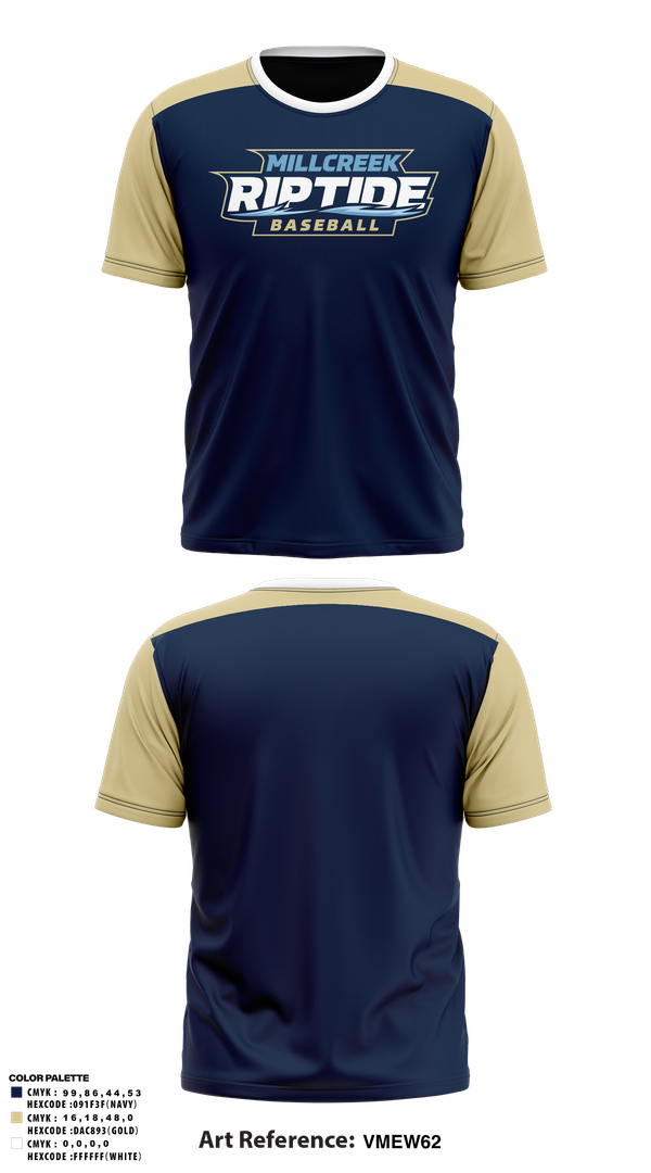 Old School Cotton Feel Shirt, Millcreek Riptide, Baseball, Teamtime, Team time, sublimation, custom sports apparel, team uniforms, spirit wear, spiritwear, sports uniforms, custom shirts, team store, custom team store, fundraiser sports, apparel fundraiser