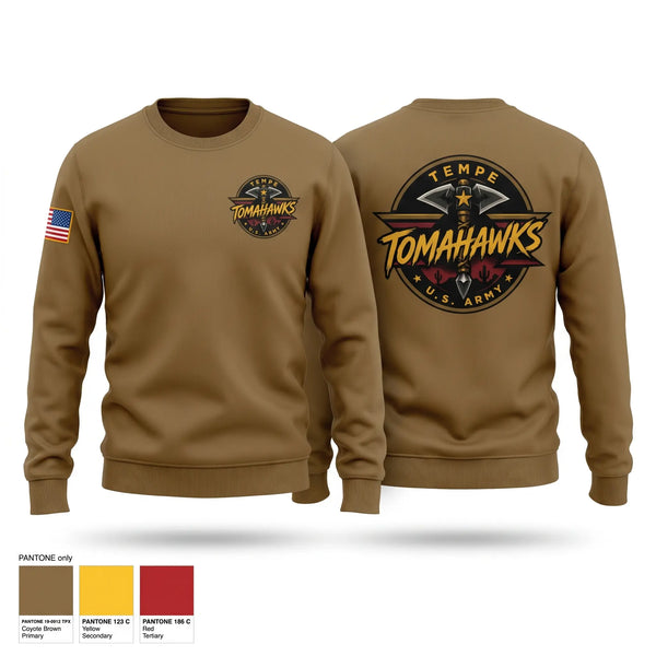 Crew Neck Sweatshirt, TEMPE ARMY RECRUITING STATION, Army, Teamtime, Team time, sublimation, custom sports apparel, team uniforms, spirit wear, spiritwear, sports uniforms, custom shirts, team store, custom team store, fundraiser sports, apparel fundraiser