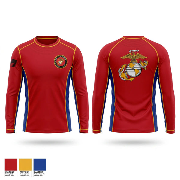 Long Sleeve Performance Shirt, DELTA FORCE MARINE CADETS, Marines, Teamtime, Team time, sublimation, custom sports apparel, team uniforms, spirit wear, spiritwear, sports uniforms, custom shirts, team store, custom team store, fundraiser sports, apparel fundraiser