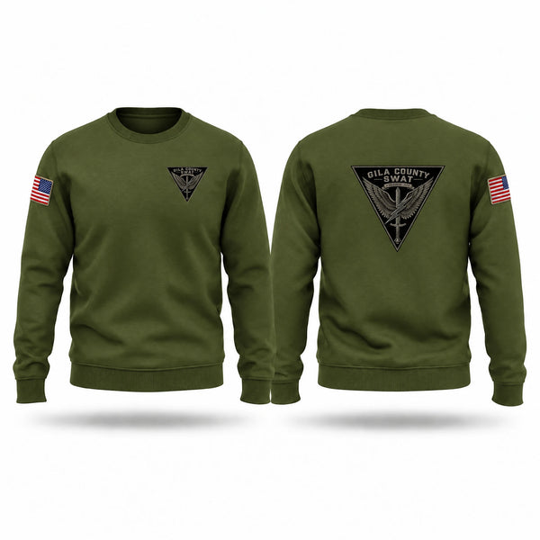 Crew Neck Sweatshirt, Gila County Regional SWAT, Police, Teamtime, Team time, sublimation, custom sports apparel, team uniforms, spirit wear, spiritwear, sports uniforms, custom shirts, team store, custom team store, fundraiser sports, apparel fundraiser