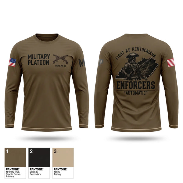 Long Sleeve Performance Shirt, 223rd MP Co, National Guard, Teamtime, Team time, sublimation, custom sports apparel, team uniforms, spirit wear, spiritwear, sports uniforms, custom shirts, team store, custom team store, fundraiser sports, apparel fundraiser