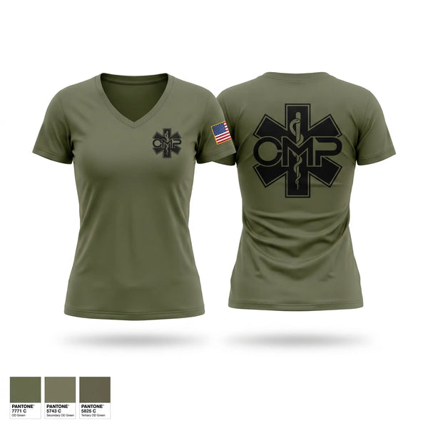 Womens Short Sleeve Vneck Shirt, VCM, EMS/EMT, Teamtime, Team time, sublimation, custom sports apparel, team uniforms, spirit wear, spiritwear, sports uniforms, custom shirts, team store, custom team store, fundraiser sports, apparel fundraiser