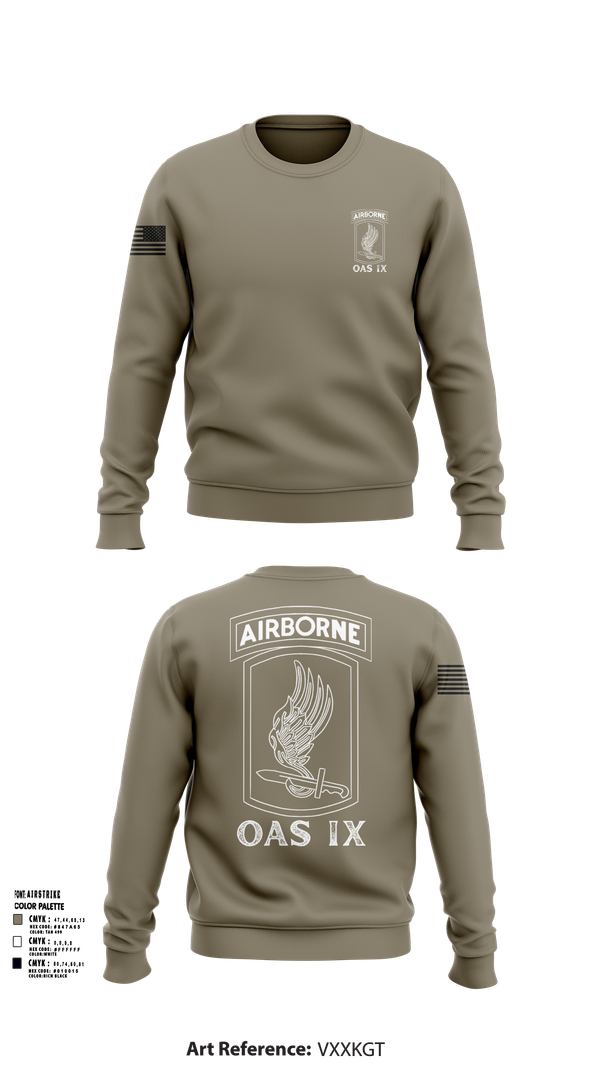 Crew Neck Sweatshirt, 173RD ABN, Army, Teamtime, Team time, sublimation, custom sports apparel, team uniforms, spirit wear, spiritwear, sports uniforms, custom shirts, team store, custom team store, fundraiser sports, apparel fundraiser