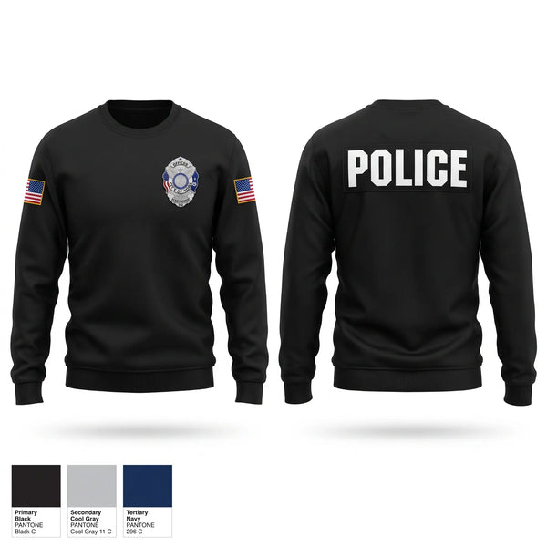Crew Neck Sweatshirt, York police, Police, Teamtime, Team time, sublimation, custom sports apparel, team uniforms, spirit wear, spiritwear, sports uniforms, custom shirts, team store, custom team store, fundraiser sports, apparel fundraiser