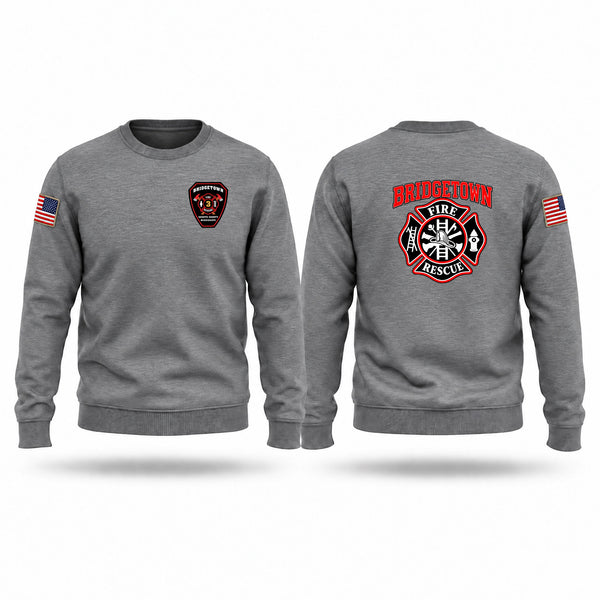 Crew Neck Sweatshirt, Bridgetown Volunteer Fire Department, Fire Department, Teamtime, Team time, sublimation, custom sports apparel, team uniforms, spirit wear, spiritwear, sports uniforms, custom shirts, team store, custom team store, fundraiser sports, apparel fundraiser