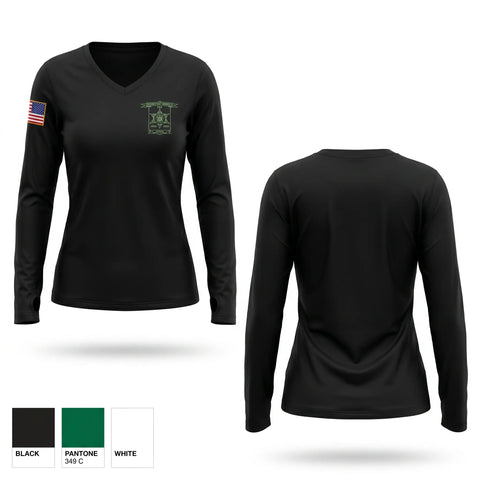 Womens Long Sleeve Vneck Shirt, Schenectady County Sheriff patrol PBA, Police, Teamtime, Team time, sublimation, custom sports apparel, team uniforms, spirit wear, spiritwear, sports uniforms, custom shirts, team store, custom team store, fundraiser sports, apparel fundraiser