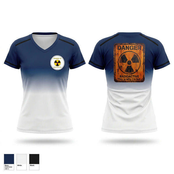 Womens Short Sleeve Vneck Shirt, PHX NUC MED, Air Force, Teamtime, Team time, sublimation, custom sports apparel, team uniforms, spirit wear, spiritwear, sports uniforms, custom shirts, team store, custom team store, fundraiser sports, apparel fundraiser