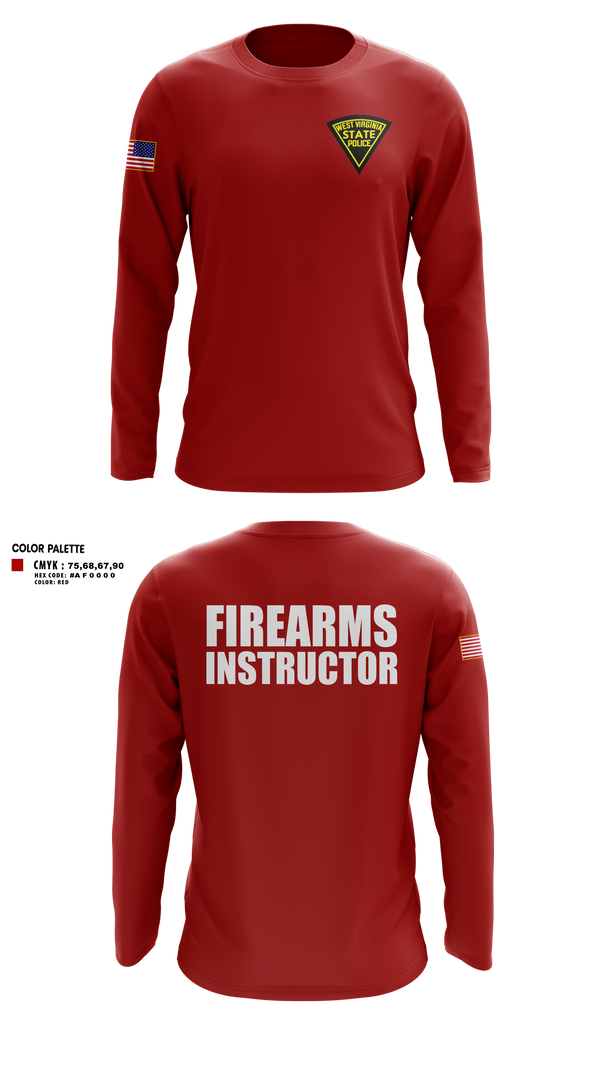 Long Sleeve Performance Shirt, West Virginia State Police, Police, Teamtime, Team time, sublimation, custom sports apparel, team uniforms, spirit wear, spiritwear, sports uniforms, custom shirts, team store, custom team store, fundraiser sports, apparel fundraiser
