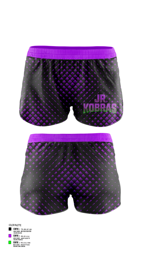 Womens Shorts, JR Kobras, Softball, Teamtime, Team time, sublimation, custom sports apparel, team uniforms, spirit wear, spiritwear, sports uniforms, custom shirts, team store, custom team store, fundraiser sports, apparel fundraiser