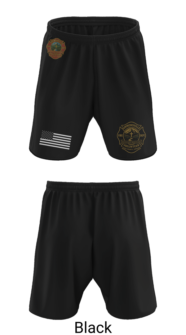 Athletic Shorts With Pockets, Simmonsville VFD, , Teamtime, Team time, sublimation, custom sports apparel, team uniforms, spirit wear, spiritwear, sports uniforms, custom shirts, team store, custom team store, fundraiser sports, apparel fundraiser