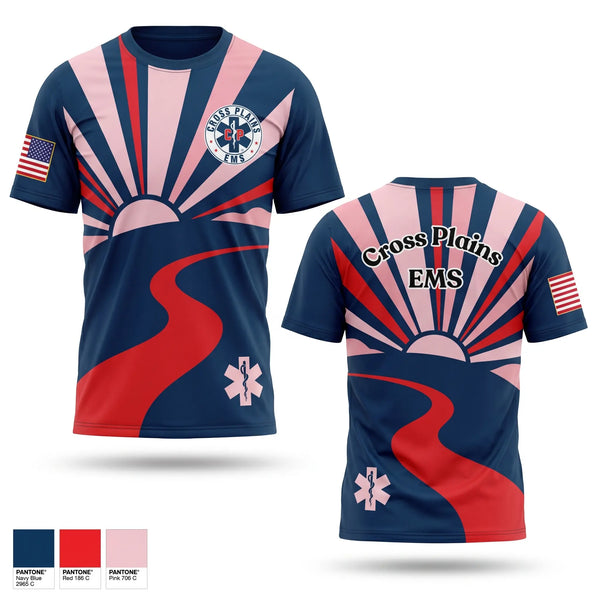 Old School Cotton Feel Shirt, Cross Plains Area EMS, EMS/EMT, Teamtime, Team time, sublimation, custom sports apparel, team uniforms, spirit wear, spiritwear, sports uniforms, custom shirts, team store, custom team store, fundraiser sports, apparel fundraiser