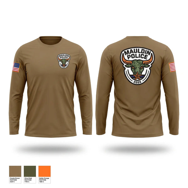 Long Sleeve Performance Shirt, Mauldin Police, Police, Teamtime, Team time, sublimation, custom sports apparel, team uniforms, spirit wear, spiritwear, sports uniforms, custom shirts, team store, custom team store, fundraiser sports, apparel fundraiser