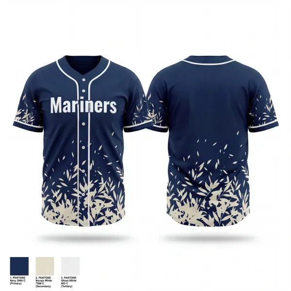 Full Button Baseball Jersey, Mariners, Baseball, Teamtime, Team time, sublimation, custom sports apparel, team uniforms, spirit wear, spiritwear, sports uniforms, custom shirts, team store, custom team store, fundraiser sports, apparel fundraiser