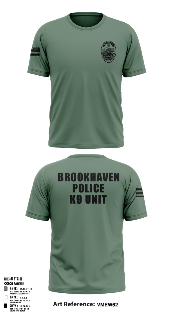 Short Sleeve Performance Shirt, Brookhaven K9 Unit, Police, Teamtime, Team time, sublimation, custom sports apparel, team uniforms, spirit wear, spiritwear, sports uniforms, custom shirts, team store, custom team store, fundraiser sports, apparel fundraiser