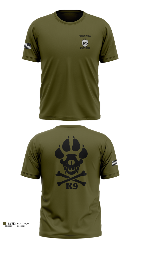 Short Sleeve Performance Shirt, Yakima Police Department K9 School, Police, Teamtime, Team time, sublimation, custom sports apparel, team uniforms, spirit wear, spiritwear, sports uniforms, custom shirts, team store, custom team store, fundraiser sports, apparel fundraiser
