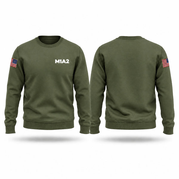 Crew Neck Sweatshirt, M1A2, Army, Teamtime, Team time, sublimation, custom sports apparel, team uniforms, spirit wear, spiritwear, sports uniforms, custom shirts, team store, custom team store, fundraiser sports, apparel fundraiser