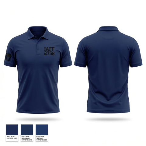 Short Sleeve Performance Polo, IAFF 2758, Fire Department, Teamtime, Team time, sublimation, custom sports apparel, team uniforms, spirit wear, spiritwear, sports uniforms, custom shirts, team store, custom team store, fundraiser sports, apparel fundraiser