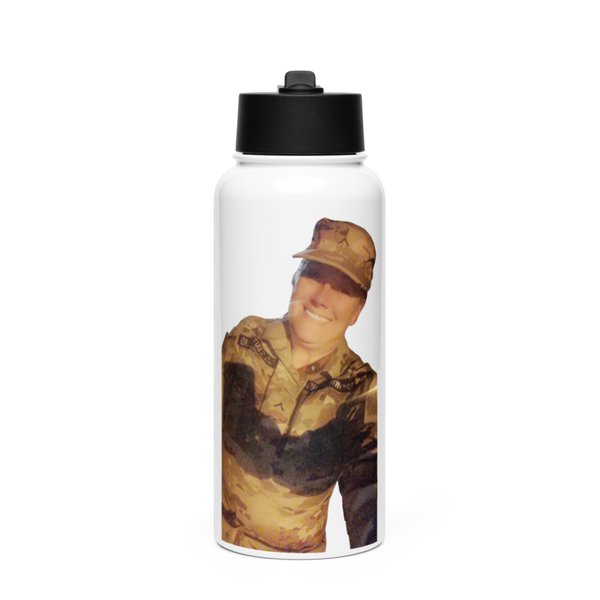 LEDD Military Training Detachment 10863932 Stainless Steel Water Bottle with a Straw Lid