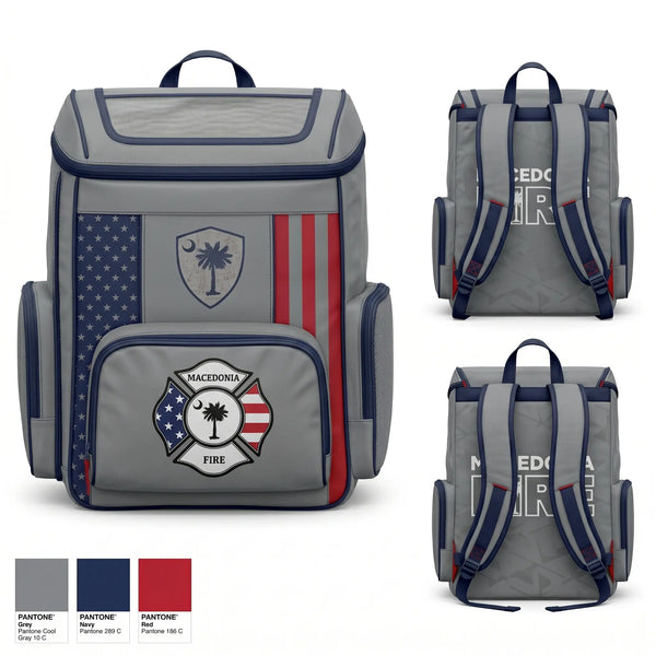 Gear Bag, Macedonia Fire Department, Fire Department, Teamtime, Team time, sublimation, custom sports apparel, team uniforms, spirit wear, spiritwear, sports uniforms, custom shirts, team store, custom team store, fundraiser sports, apparel fundraiser