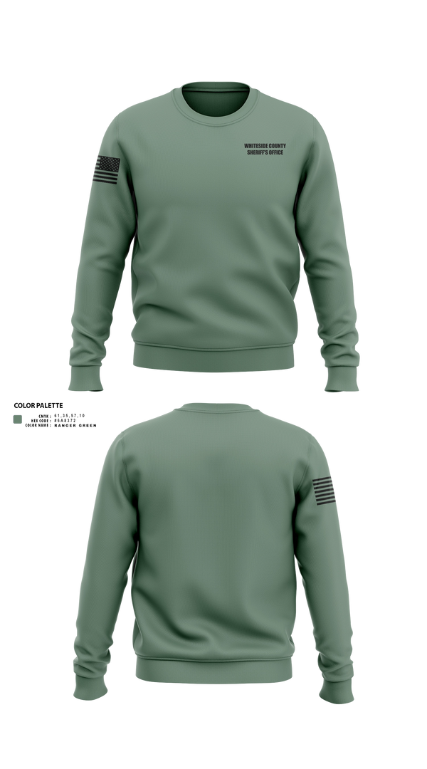 Crew Neck Sweatshirt, Whiteside County Sheriff's Office, Police, Teamtime, Team time, sublimation, custom sports apparel, team uniforms, spirit wear, spiritwear, sports uniforms, custom shirts, team store, custom team store, fundraiser sports, apparel fundraiser