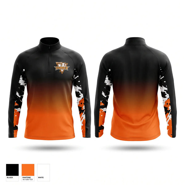 Quarter Zip Jacket, Valley Thunder, Ice Hockey, Teamtime, Team time, sublimation, custom sports apparel, team uniforms, spirit wear, spiritwear, sports uniforms, custom shirts, team store, custom team store, fundraiser sports, apparel fundraiser