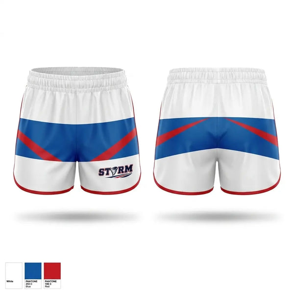 Womens Shorts, SOUTH TEXAS STORM, Track & Field, Teamtime, Team time, sublimation, custom sports apparel, team uniforms, spirit wear, spiritwear, sports uniforms, custom shirts, team store, custom team store, fundraiser sports, apparel fundraiser
