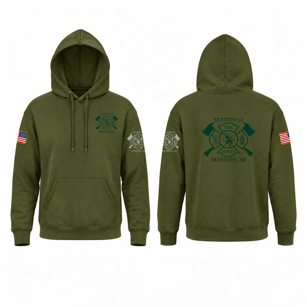 Hoodie, Mendon Fire, Fire Department, Teamtime, Team time, sublimation, custom sports apparel, team uniforms, spirit wear, spiritwear, sports uniforms, custom shirts, team store, custom team store, fundraiser sports, apparel fundraiser