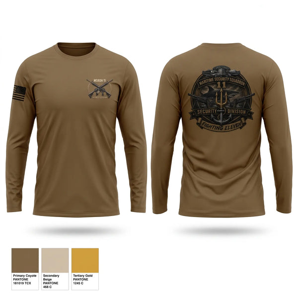 Long Sleeve Performance Shirt, MSRON 11 Security Division, Navy, Teamtime, Team time, sublimation, custom sports apparel, team uniforms, spirit wear, spiritwear, sports uniforms, custom shirts, team store, custom team store, fundraiser sports, apparel fundraiser