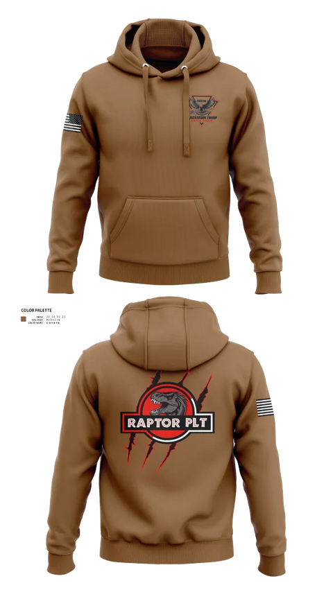 Hoodie, Raptor Platoon, 4-9 CAV, , Teamtime, Team time, sublimation, custom sports apparel, team uniforms, spirit wear, spiritwear, sports uniforms, custom shirts, team store, custom team store, fundraiser sports, apparel fundraiser