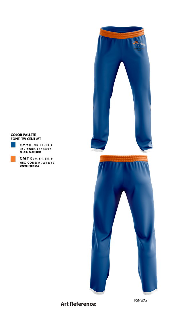 Sweatpants, SUNY Orange Golf, Golf, Teamtime, Team time, sublimation, custom sports apparel, team uniforms, spirit wear, spiritwear, sports uniforms, custom shirts, team store, custom team store, fundraiser sports, apparel fundraiser