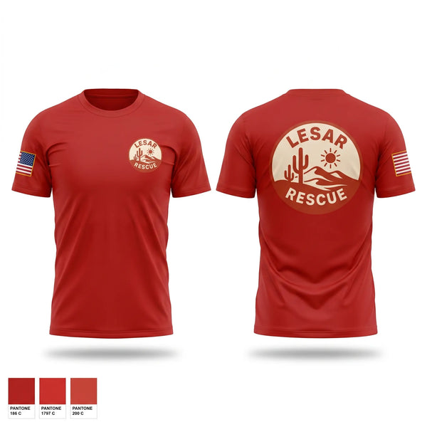 Short Sleeve Performance Shirt, LESAR RESCUE, EMS/EMT, Teamtime, Team time, sublimation, custom sports apparel, team uniforms, spirit wear, spiritwear, sports uniforms, custom shirts, team store, custom team store, fundraiser sports, apparel fundraiser
