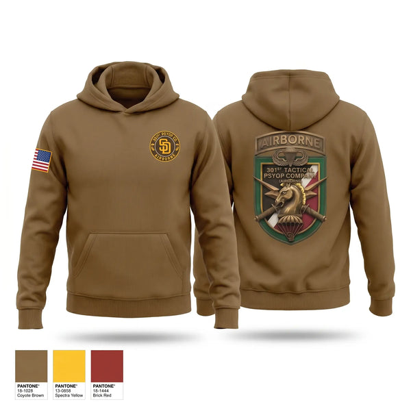 Hoodie, 301st Tactical Psychological Operations Company (Airborne), Golf, Teamtime, Team time, sublimation, custom sports apparel, team uniforms, spirit wear, spiritwear, sports uniforms, custom shirts, team store, custom team store, fundraiser sports, apparel fundraiser
