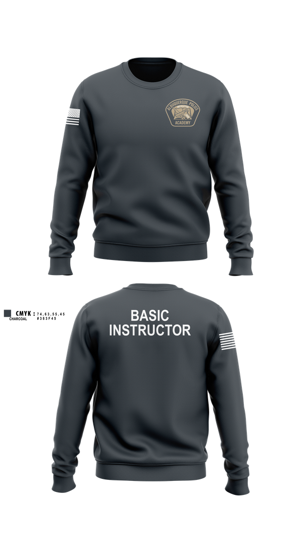 Crew Neck Sweatshirt, Academy- Basic Unit, Police, Teamtime, Team time, sublimation, custom sports apparel, team uniforms, spirit wear, spiritwear, sports uniforms, custom shirts, team store, custom team store, fundraiser sports, apparel fundraiser