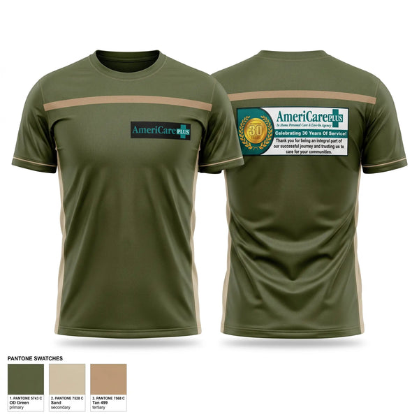 Soft Poly Tee Cotton Like Feel, Americare Plus, , Teamtime, Team time, sublimation, custom sports apparel, team uniforms, spirit wear, spiritwear, sports uniforms, custom shirts, team store, custom team store, fundraiser sports, apparel fundraiser