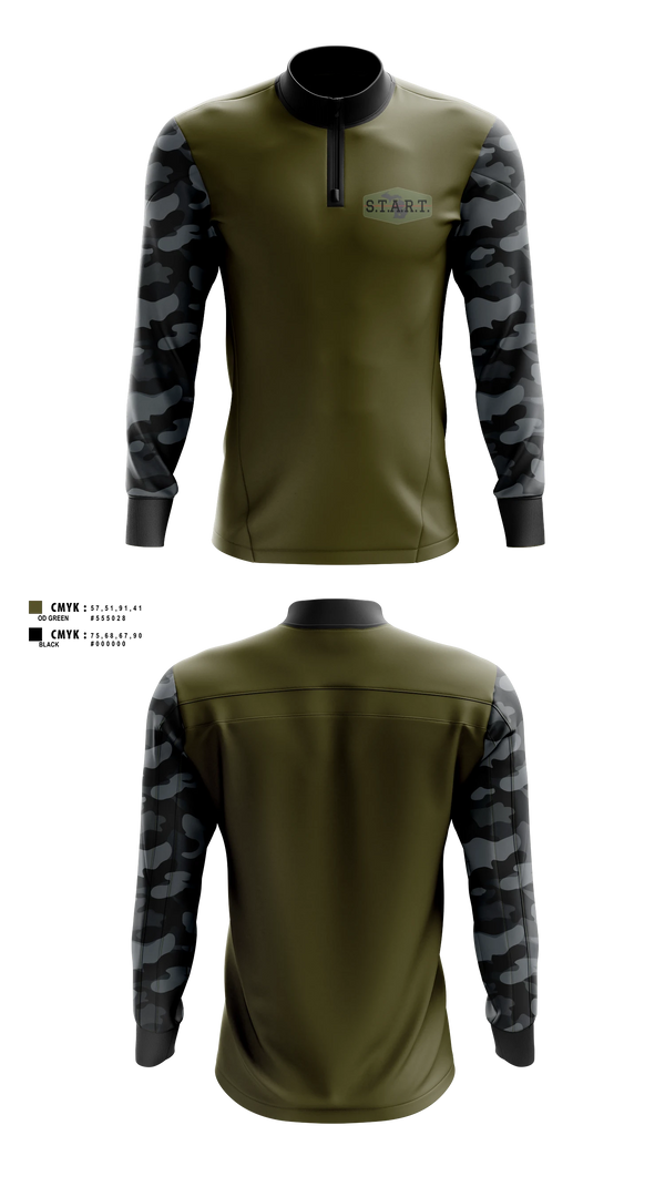 Quarter Zip Jacket, S.T.A.R.T, Police, Teamtime, Team time, sublimation, custom sports apparel, team uniforms, spirit wear, spiritwear, sports uniforms, custom shirts, team store, custom team store, fundraiser sports, apparel fundraiser