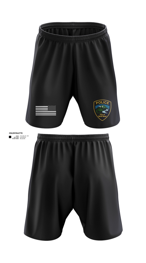 Athletic Shorts With Pockets, North Bend PD, Police, Teamtime, Team time, sublimation, custom sports apparel, team uniforms, spirit wear, spiritwear, sports uniforms, custom shirts, team store, custom team store, fundraiser sports, apparel fundraiser