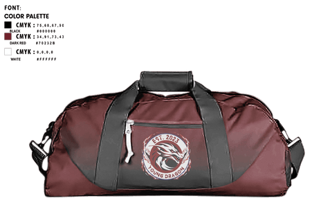 Duffle Bag, FC Young Dragon, Men's Soccer, Teamtime, Team time, sublimation, custom sports apparel, team uniforms, spirit wear, spiritwear, sports uniforms, custom shirts, team store, custom team store, fundraiser sports, apparel fundraiser