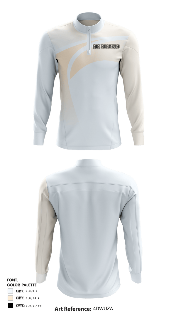 Quarter Zip Jacket, 618 BUCKETS, Men's Basketball, Teamtime, Team time, sublimation, custom sports apparel, team uniforms, spirit wear, spiritwear, sports uniforms, custom shirts, team store, custom team store, fundraiser sports, apparel fundraiser