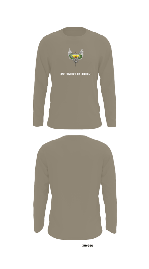 Long Sleeve Performance Shirt, 51st Combat Engineers, Army, Teamtime, Team time, sublimation, custom sports apparel, team uniforms, spirit wear, spiritwear, sports uniforms, custom shirts, team store, custom team store, fundraiser sports, apparel fundraiser