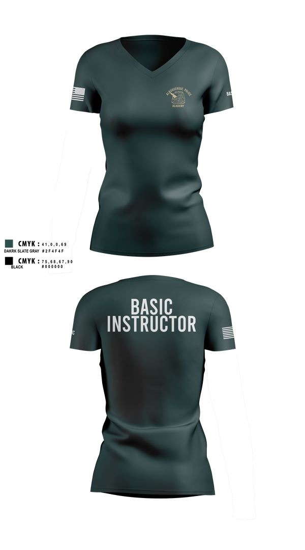 Women's Short Sleeve Vneck Shirt, Academy-Basic Unit, Police, Teamtime, Team time, sublimation, custom sports apparel, team uniforms, spirit wear, spiritwear, sports uniforms, custom shirts, team store, custom team store, fundraiser sports, apparel fundraiser