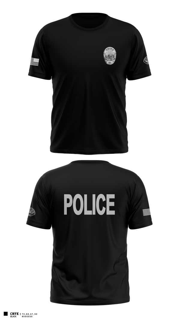 Short Sleeve Performance Shirt, Desert Hot Springs Police Department, Police, Teamtime, Team time, sublimation, custom sports apparel, team uniforms, spirit wear, spiritwear, sports uniforms, custom shirts, team store, custom team store, fundraiser sports, apparel fundraiser
