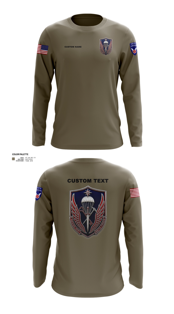 Long Sleeve Performance Shirt, 11th ADSB, Army, Teamtime, Team time, sublimation, custom sports apparel, team uniforms, spirit wear, spiritwear, sports uniforms, custom shirts, team store, custom team store, fundraiser sports, apparel fundraiser