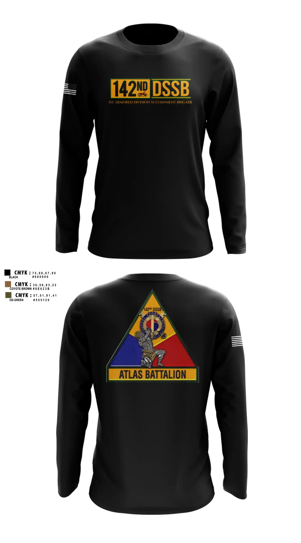 Long Sleeve Performance Shirt, 142d DSSB, Army, Teamtime, Team time, sublimation, custom sports apparel, team uniforms, spirit wear, spiritwear, sports uniforms, custom shirts, team store, custom team store, fundraiser sports, apparel fundraiser