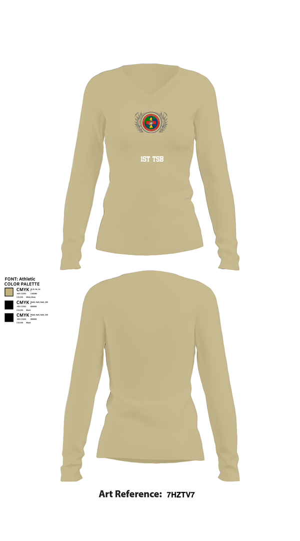 Womens Long Sleeve Vneck Shirt, 1st TSB, , Teamtime, Team time, sublimation, custom sports apparel, team uniforms, spirit wear, spiritwear, sports uniforms, custom shirts, team store, custom team store, fundraiser sports, apparel fundraiser