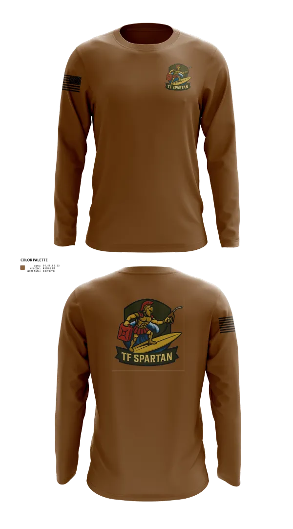 Long Sleeve Performance Shirt, Task Force Spartan, , Teamtime, Team time, sublimation, custom sports apparel, team uniforms, spirit wear, spiritwear, sports uniforms, custom shirts, team store, custom team store, fundraiser sports, apparel fundraiser