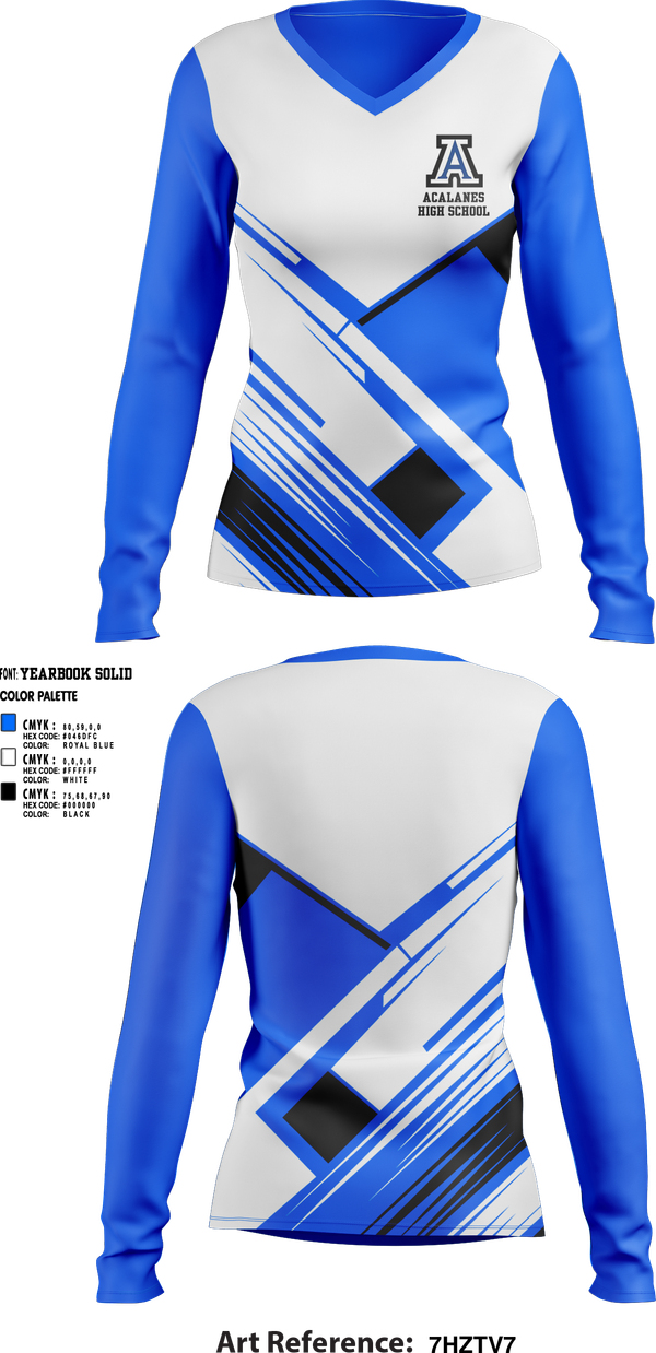 Womens Long Sleeve Vneck Shirt, Acalanes High School Golf, Golf, Teamtime, Team time, sublimation, custom sports apparel, team uniforms, spirit wear, spiritwear, sports uniforms, custom shirts, team store, custom team store, fundraiser sports, apparel fundraiser